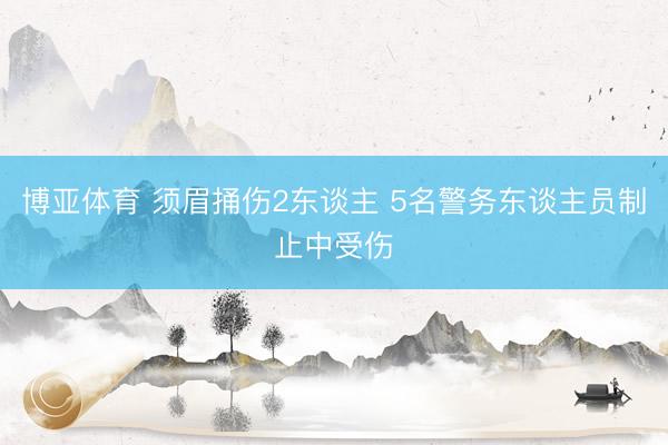 博亚体育 须眉捅伤2东谈主 5名警务东谈主员制止中受伤