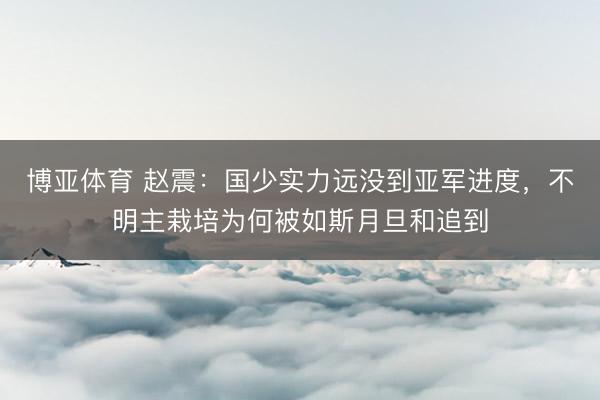 博亚体育 赵震：国少实力远没到亚军进度，不明主栽培为何被如斯月旦和追到